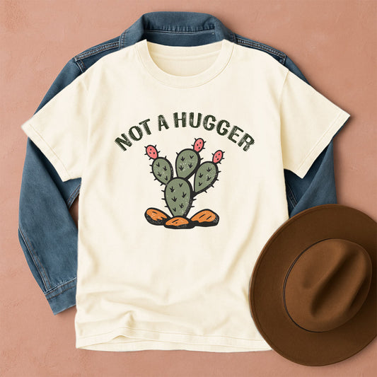 Not A Hugger Retro Cactus T-Shirt