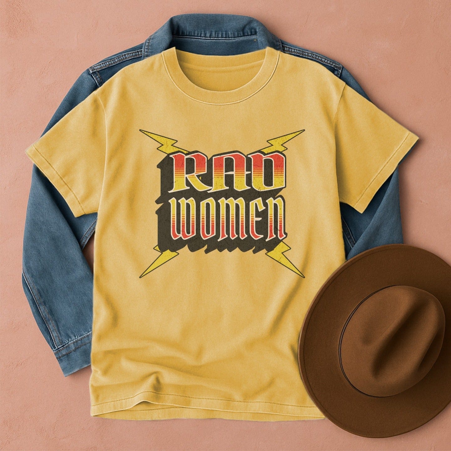 Rad Women Retro T-Shirt Mustard / S Western shirt