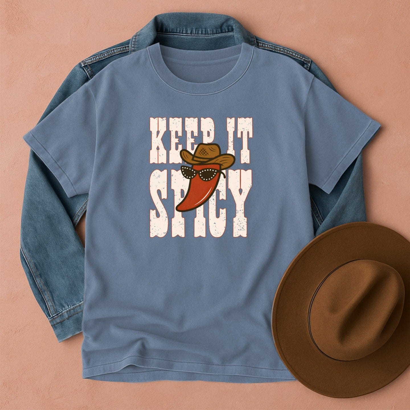 Keep It Spicy T-Shirt Blue Jean / S Western shirt