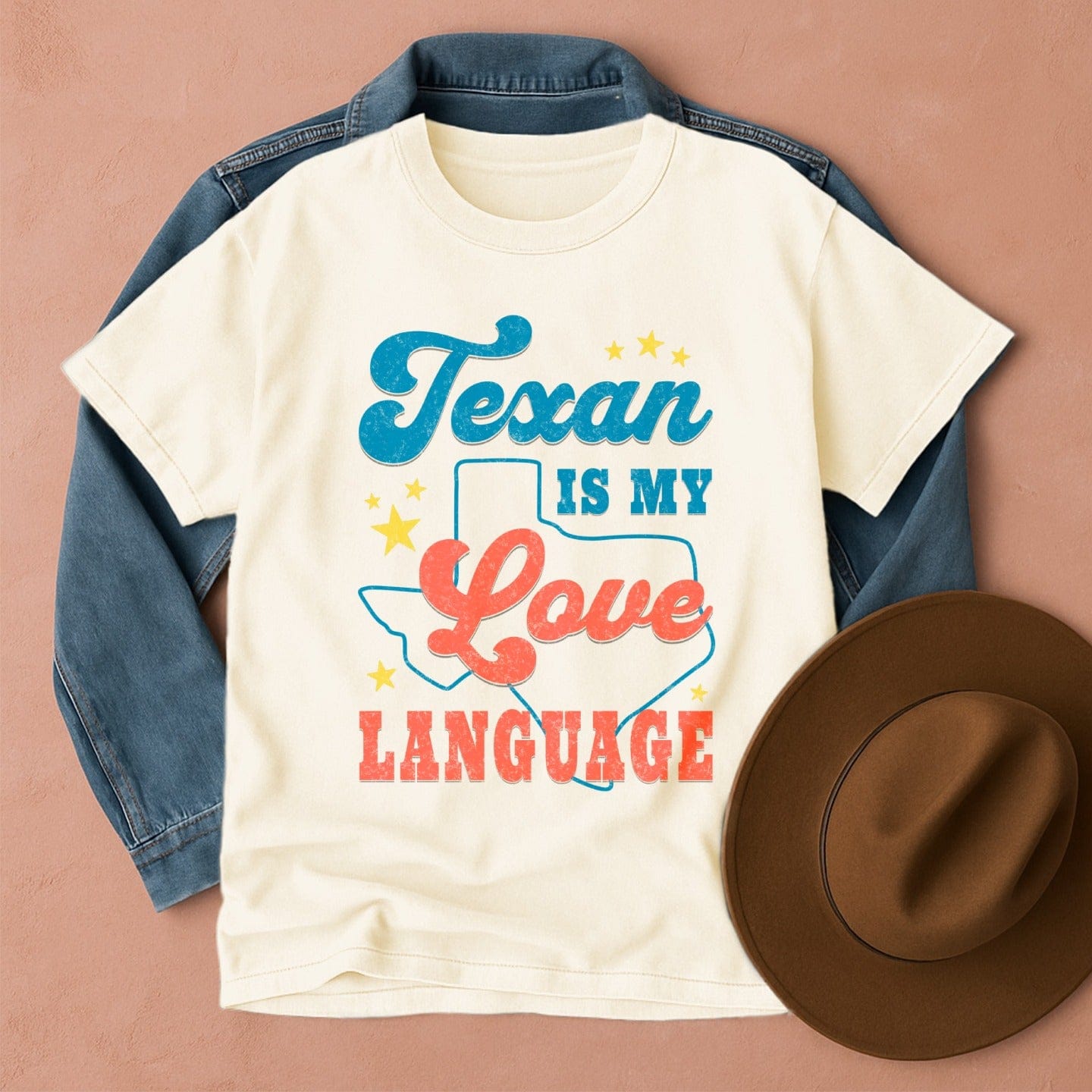 Texan is My Love Language T-Shirt Ivory / S Western shirt