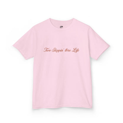 Two Steppin' Thru Life Cowgirl 90s Baby Tee