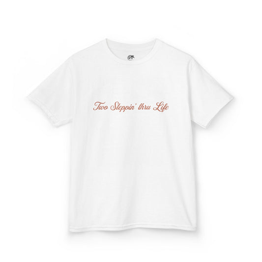 Two Steppin' Thru Life Cowgirl 90s Baby Tee