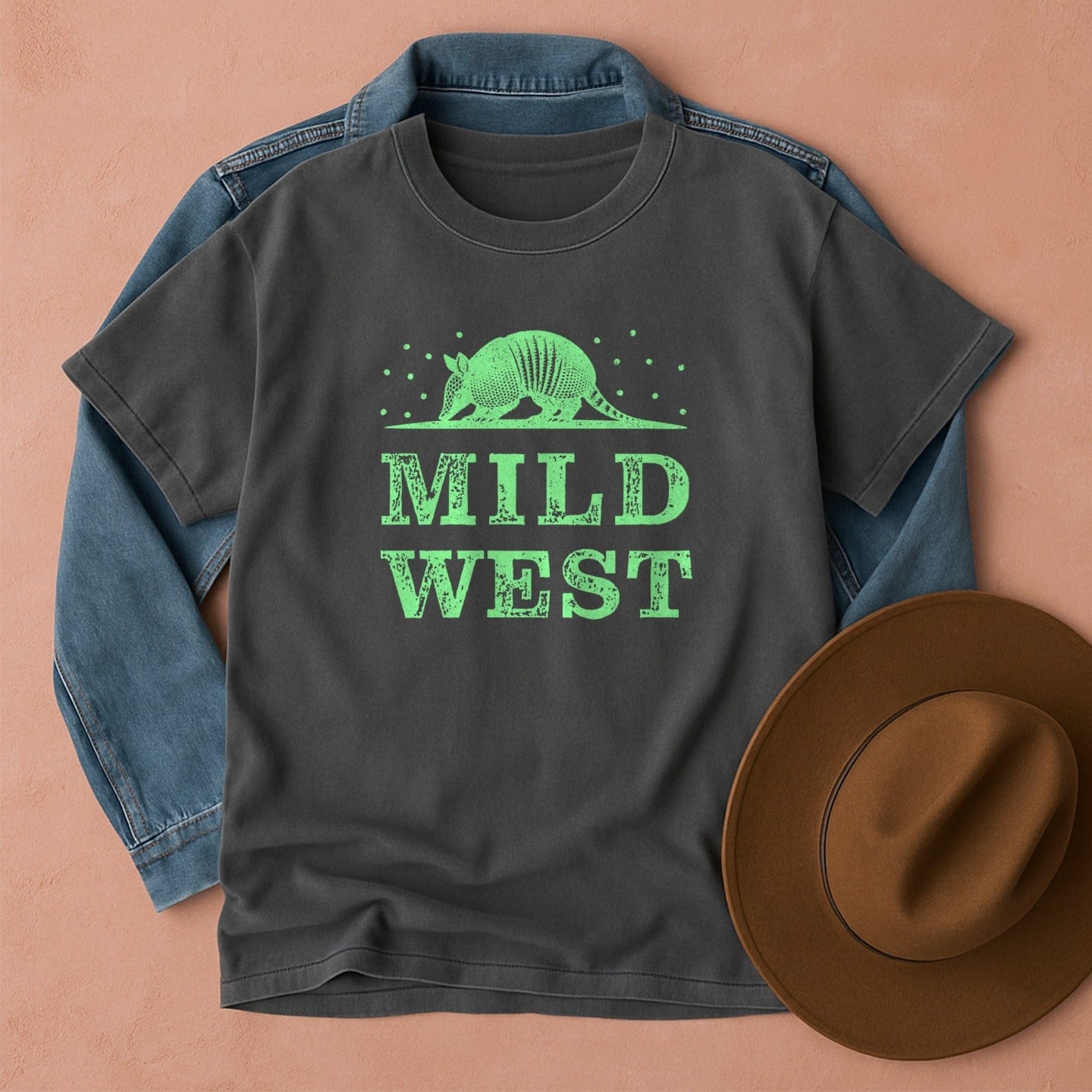 Armadillo Mild West T-Shirt Pepper / S Western shirt