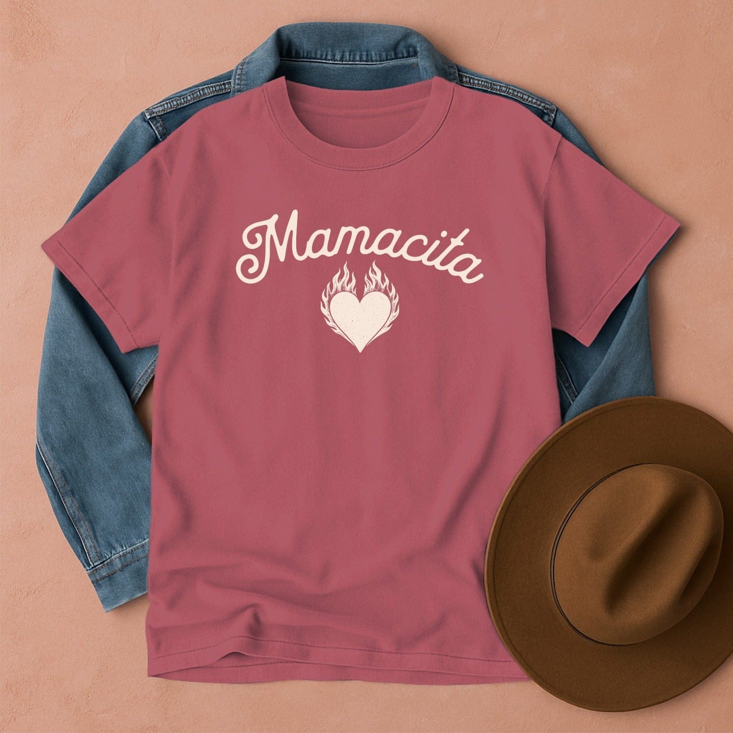 Mamacita T-shirt Crimson / S Western shirt