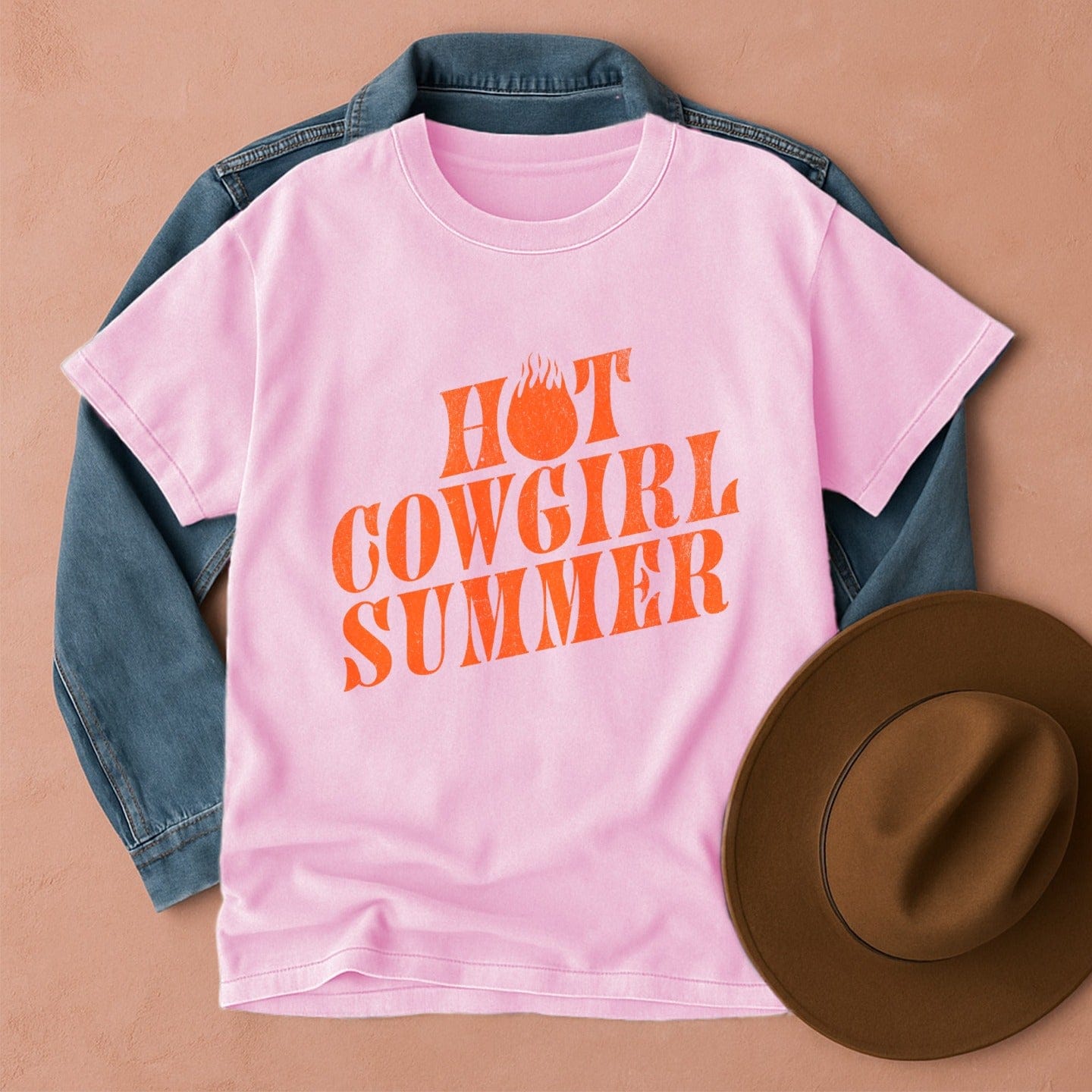 Hot Cowgirl Summer T-Shirt Blossom / S Western shirt