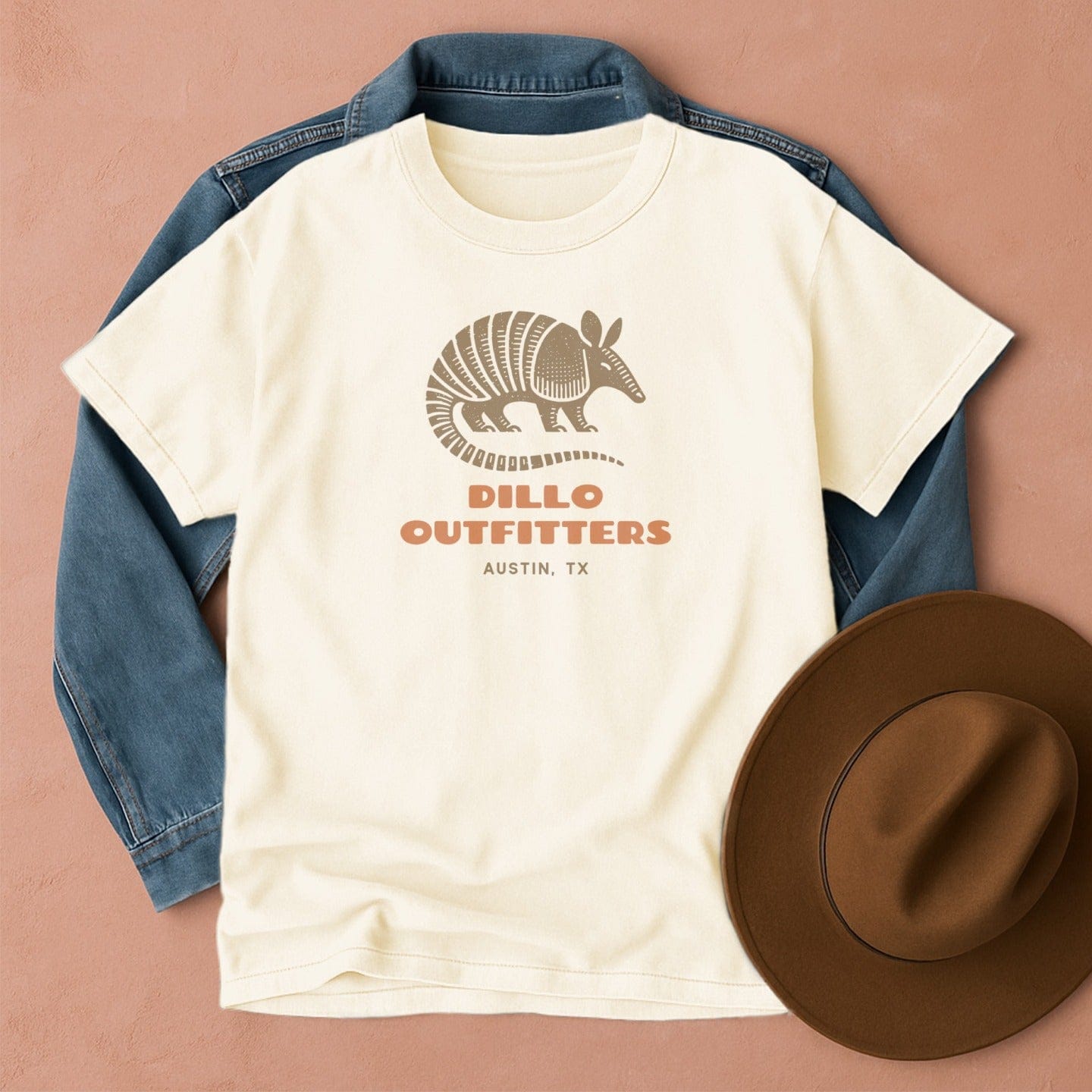 DILLO Outfitters Unisex T-Shirt Ivory / S Western shirt