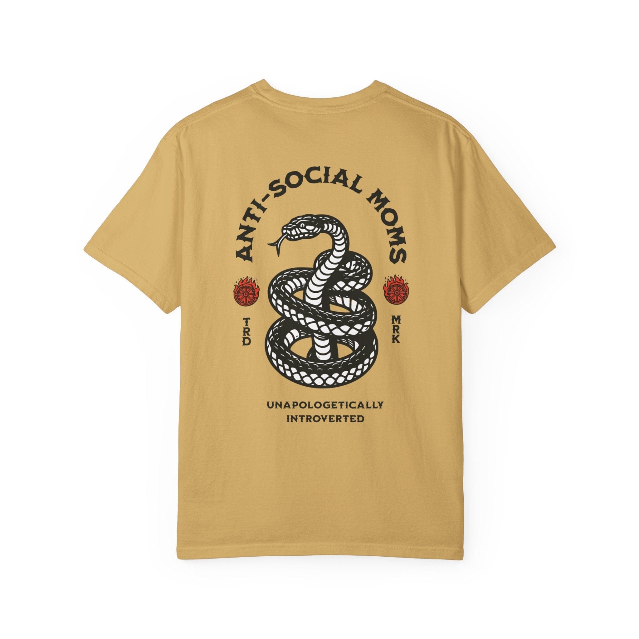 Anti-Social Moms Introverted T-Shirt Mustard / S Western shirt