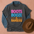 Boots Booze & Bangers T-Shirt Pepper / S Western shirt