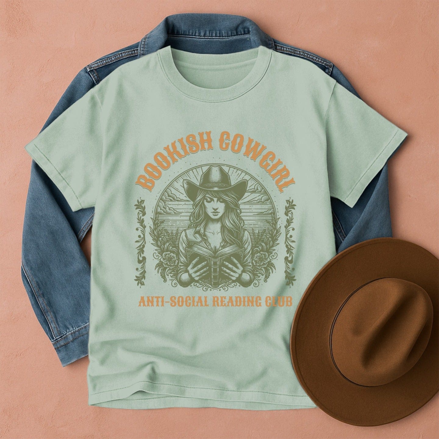 Bookish Cowgirl T-Shirt Bay / S Western shirt