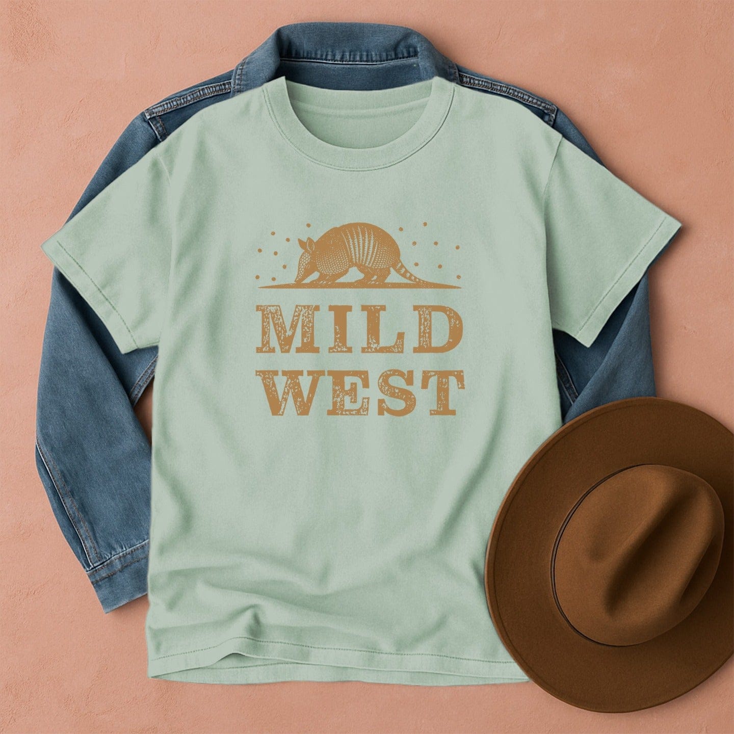 Armadillo Mild West T-Shirt Bay / S Western shirt