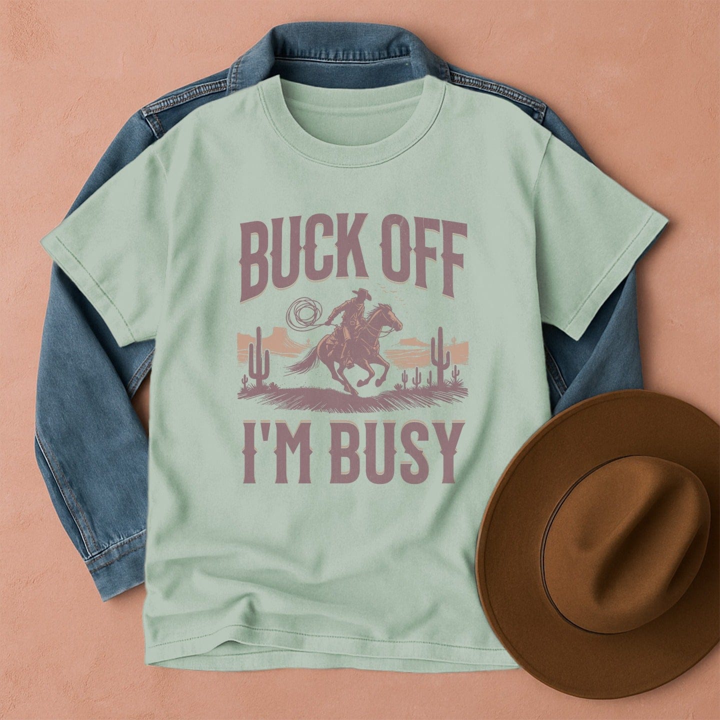 Buck Off I'm Busy T-Shirt Bay / S Western shirt