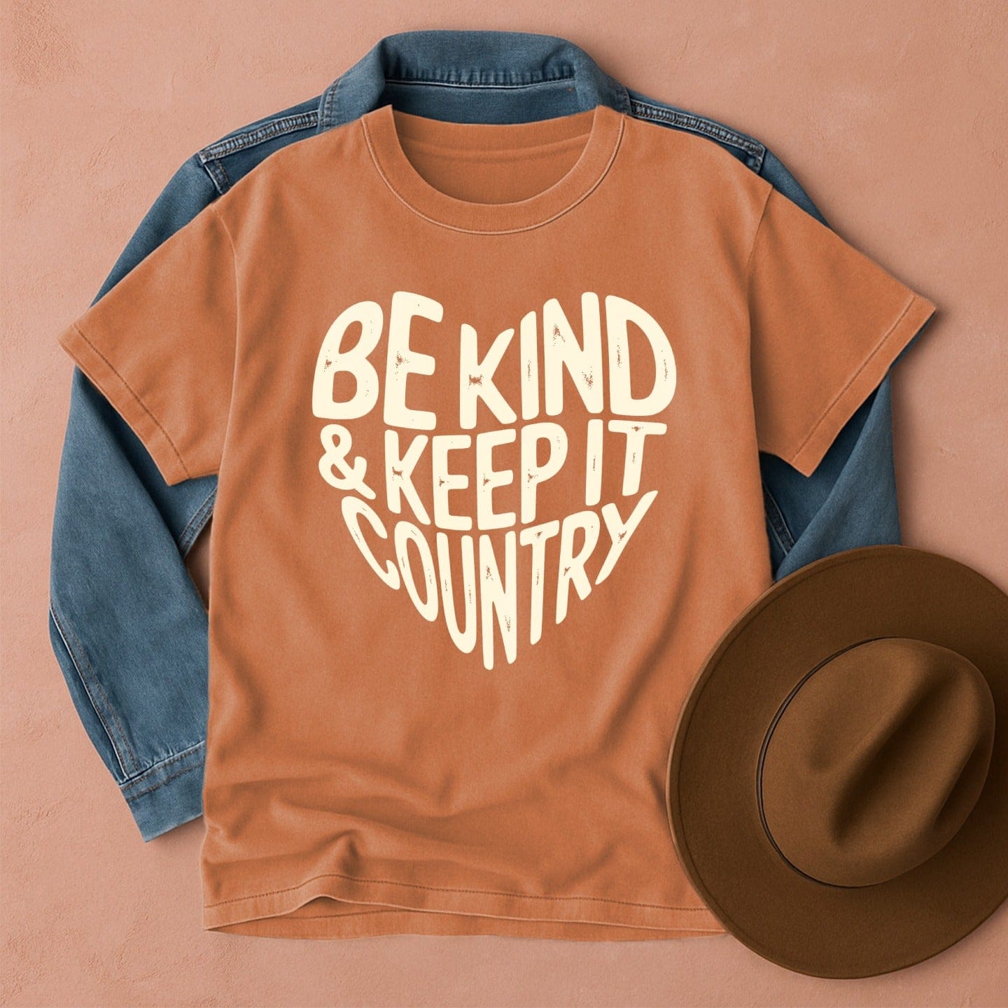 Be Kind & Keep It Country T-Shirt Yam / S Western shirt