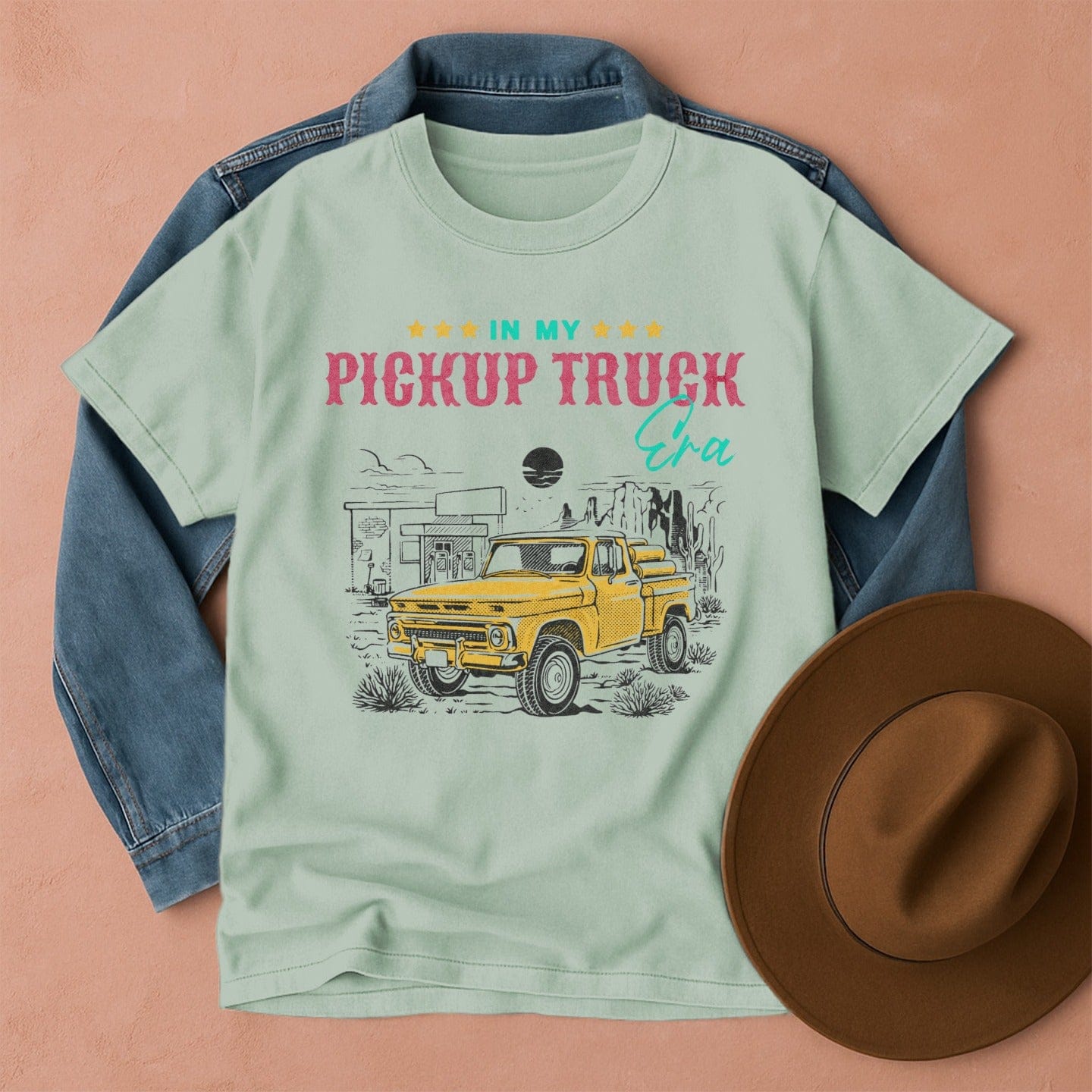 In My Pickup Truck Era T-Shirt Bay / S Western shirt