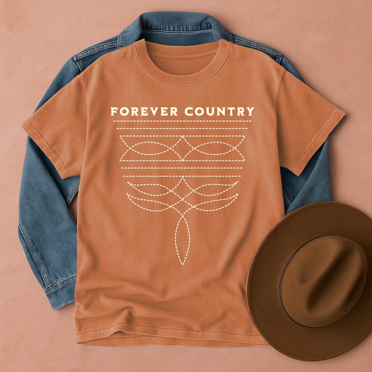 Forever Country T-Shirt Yam / S Western shirt
