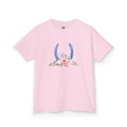 Floral Horseshoe Cowgirl 90s Baby Tee