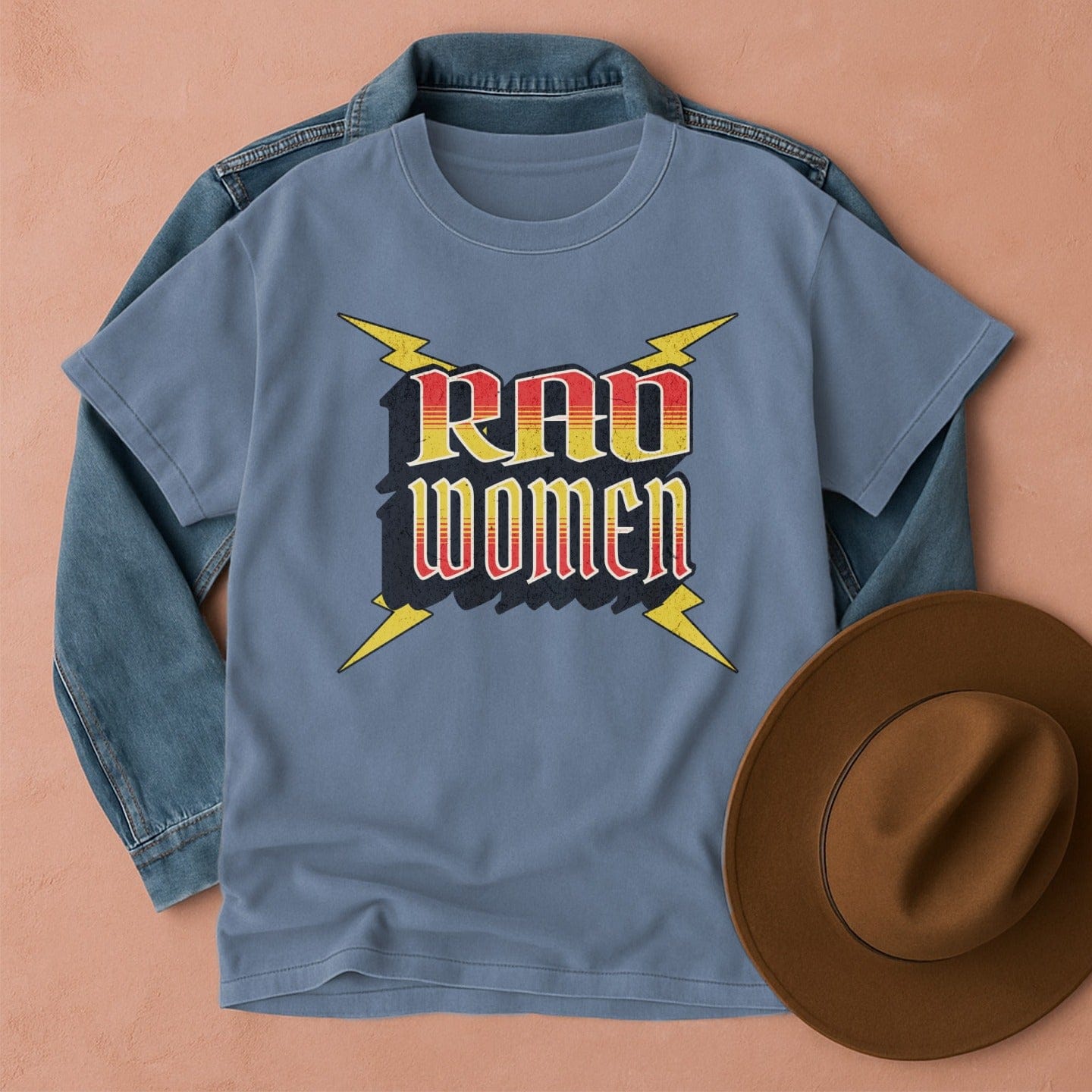 Rad Women Retro T-Shirt Blue Jean / S Western shirt