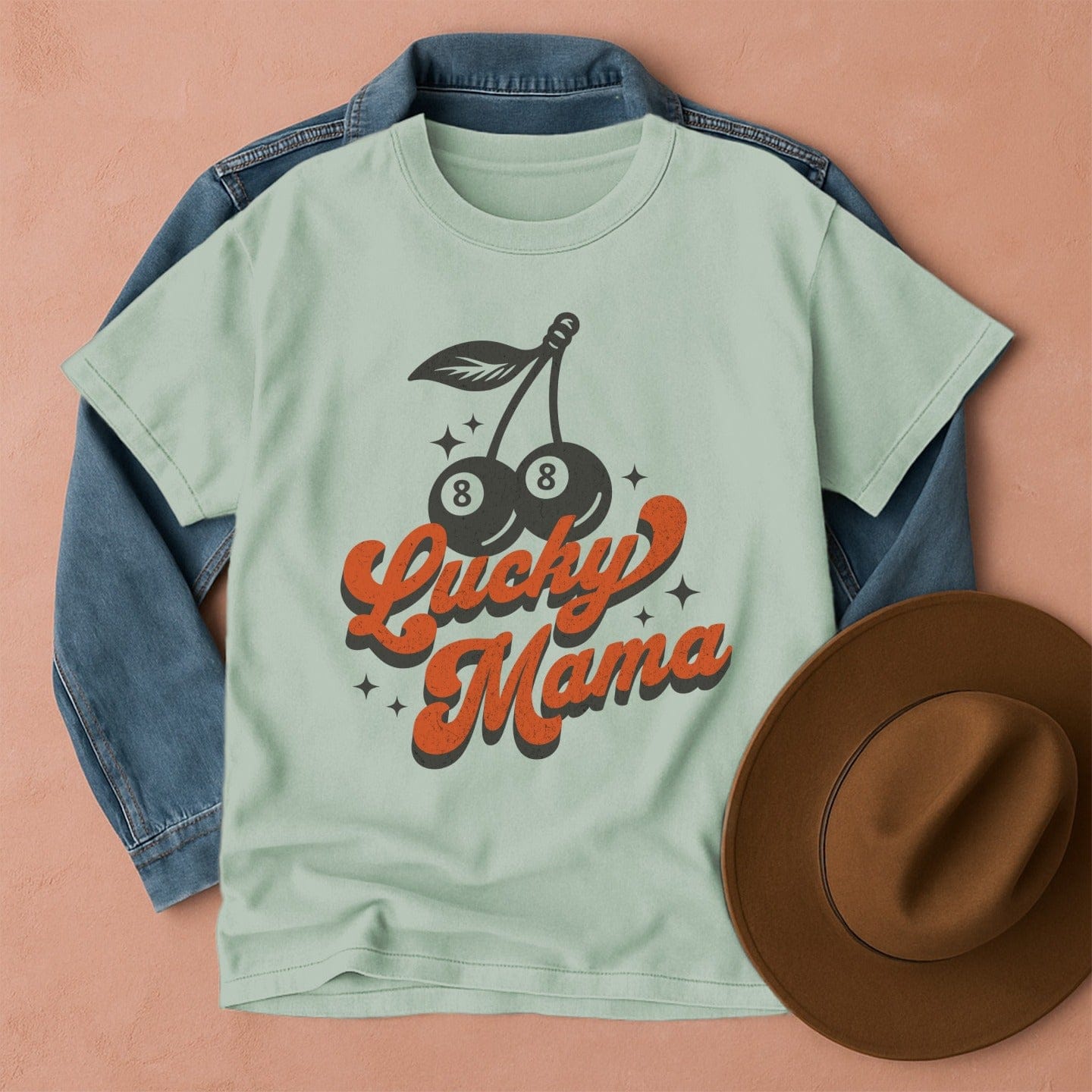 Lucky Mama Retro T-Shirt Bay / S Western shirt