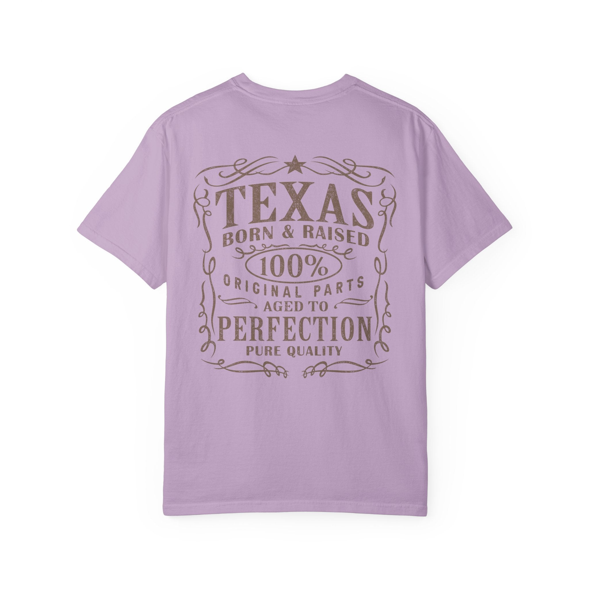 Texas Born & Raised T-Shirt Orchid / S Western shirt
