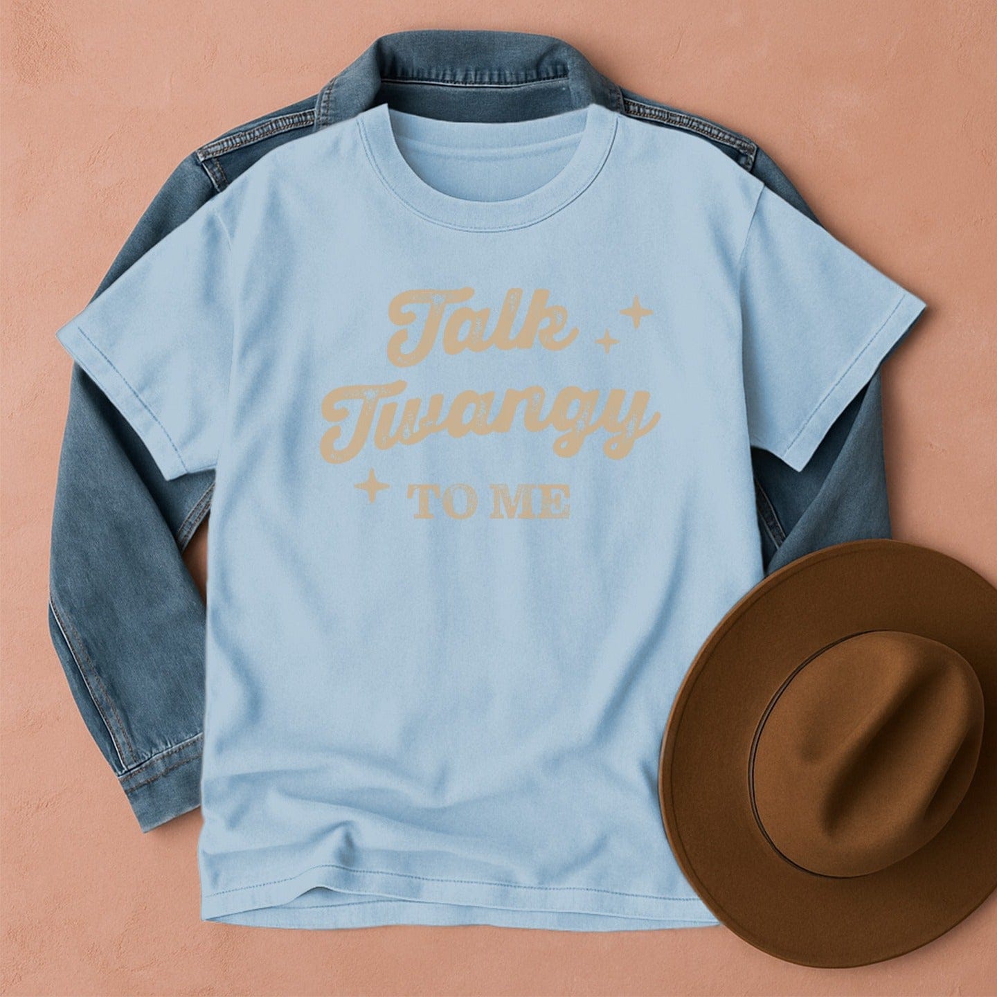 Talk Twangy to Me T-Shirt Chambray / S Western shirt