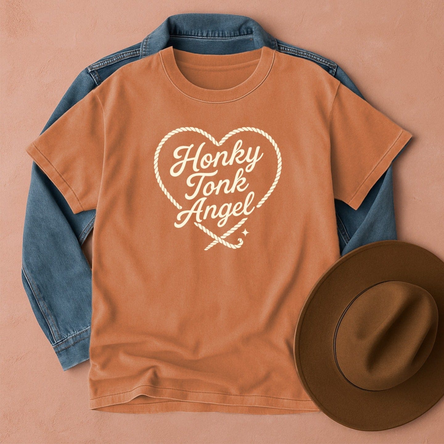 Honky Tonk Angel T-Shirt Yam / S Western shirt