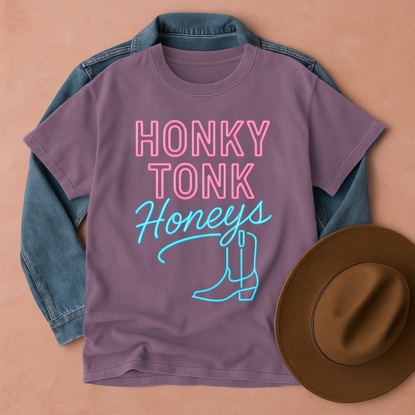 Honky Tonk Honeys Western T-Shirt Berry / S Western shirt