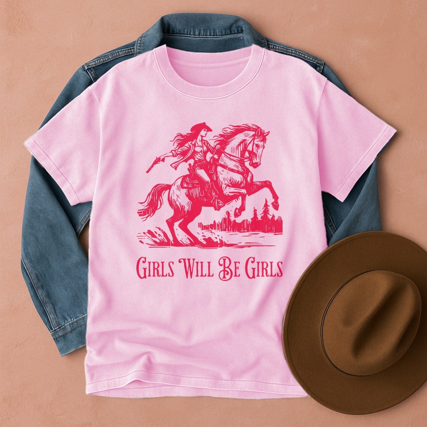 Girls Will Be Girls Western T-Shirt Blossom / S Western shirt