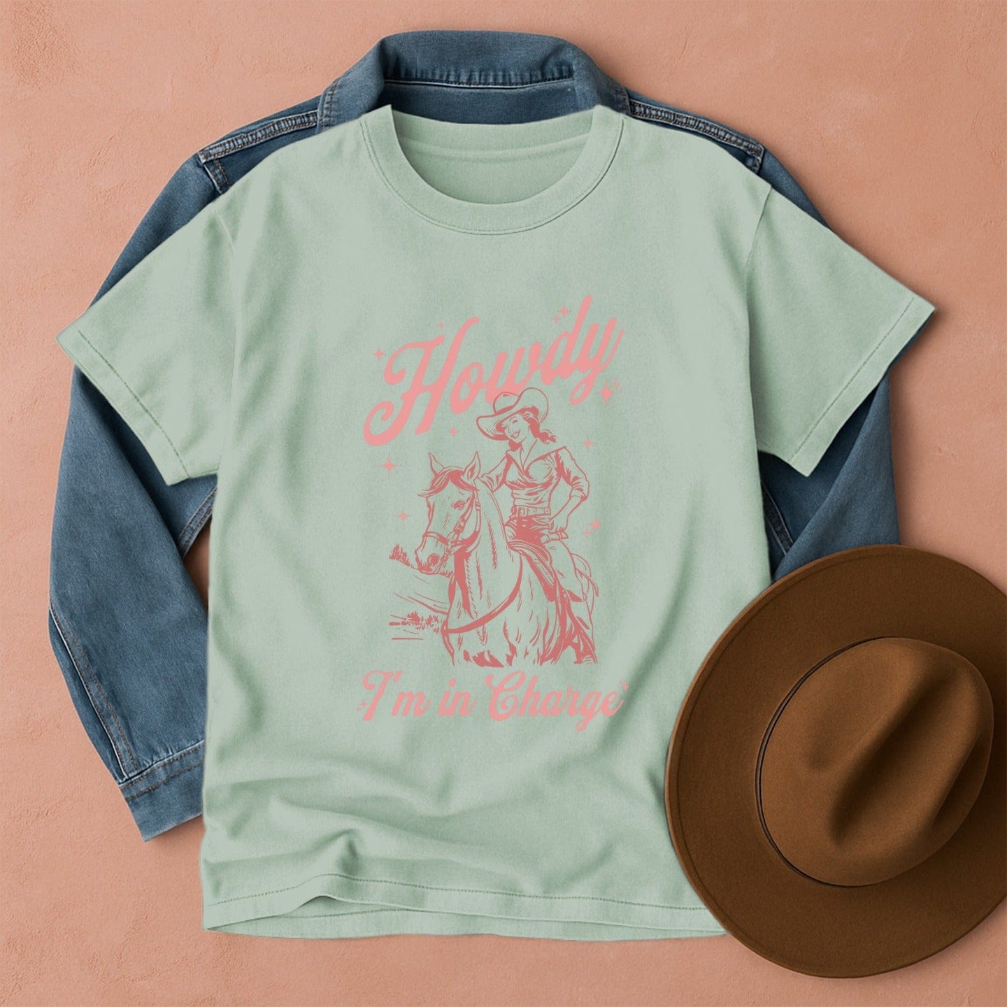 Howdy I'm in Charge T-Shirt Bay / S Western shirt
