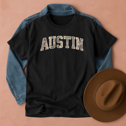 Austin Snakeskin T-Shirt Black / S Western shirt