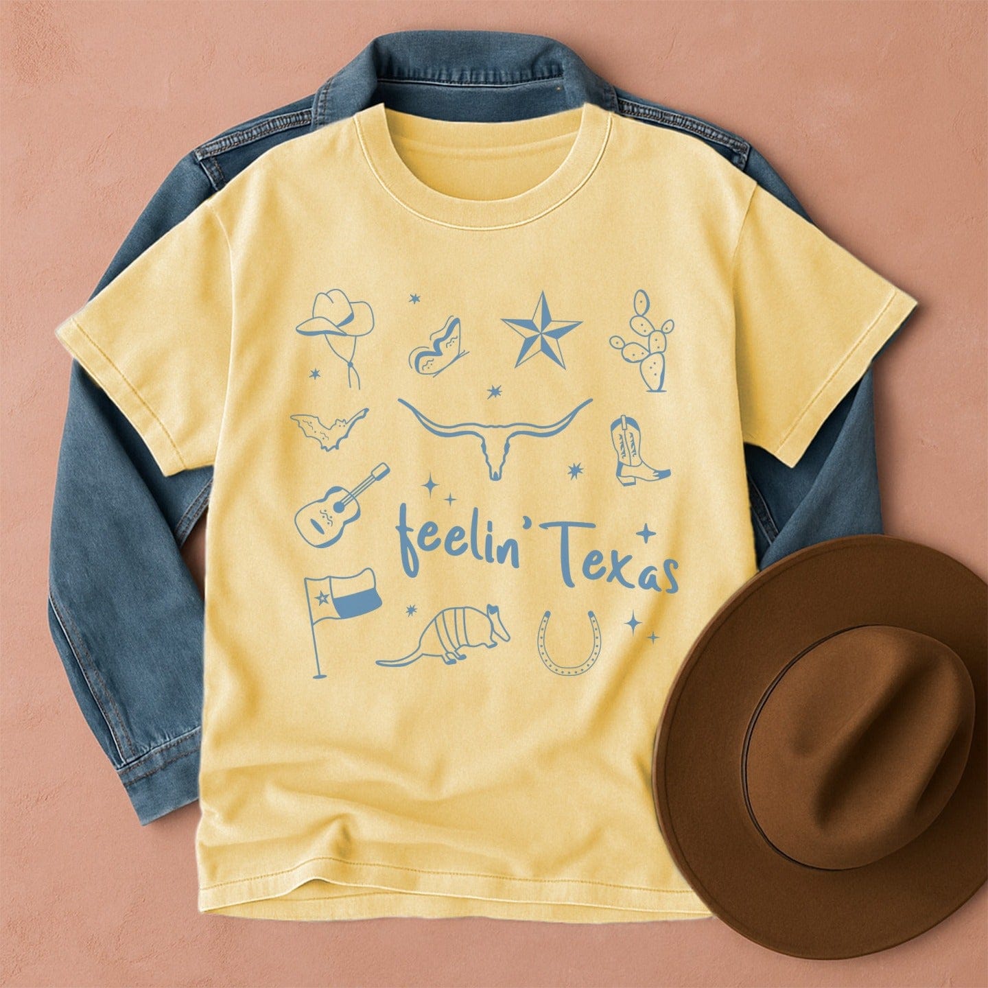 Texas Vibes Graphic T-Shirt Butter / S Western shirt