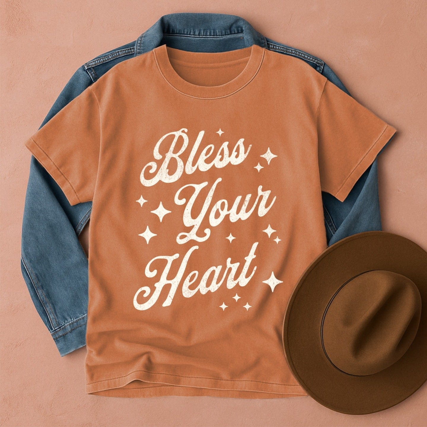 Bless Your Heart T-Shirt Yam / S Western shirt