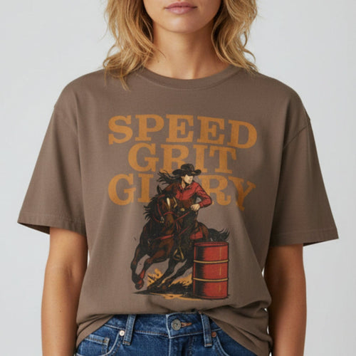 Barrel Racer Cowgirl T-Shirt Western shirt
