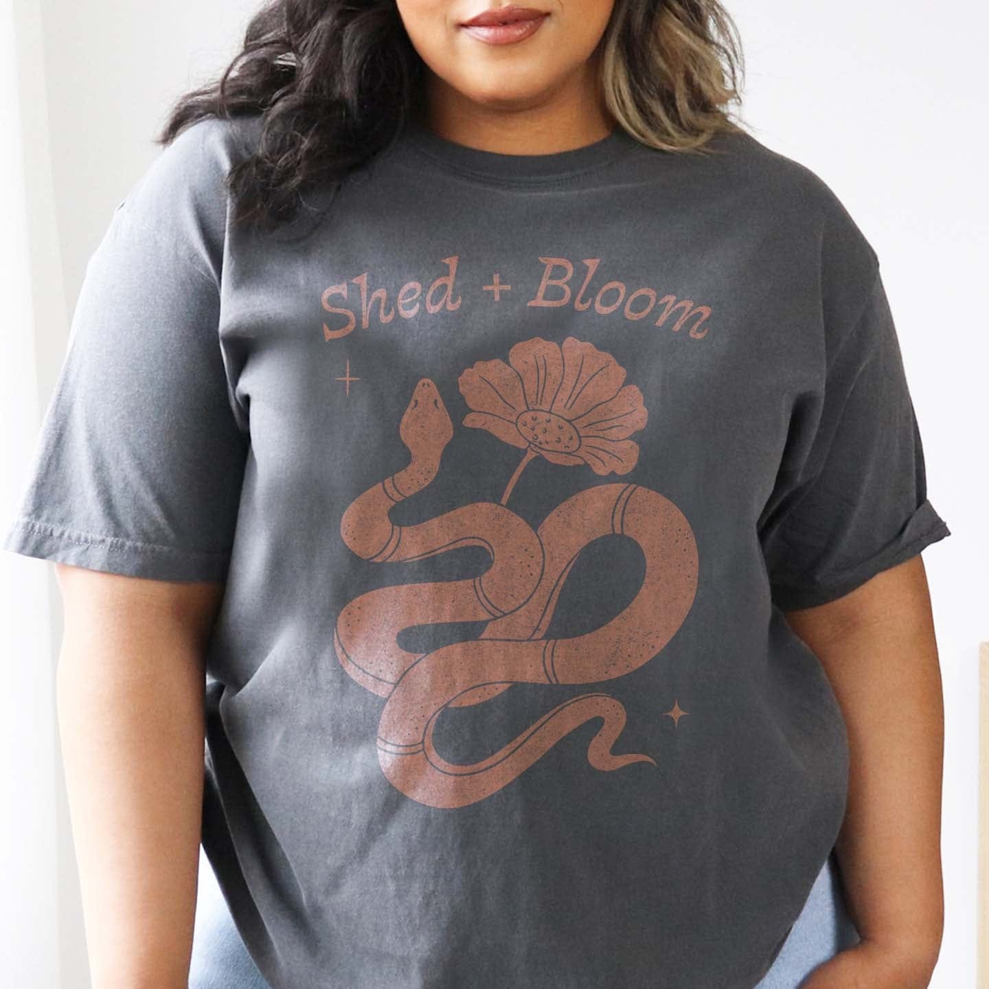 Shed + Bloom Snake Boho Western T-Shirt Western shirt