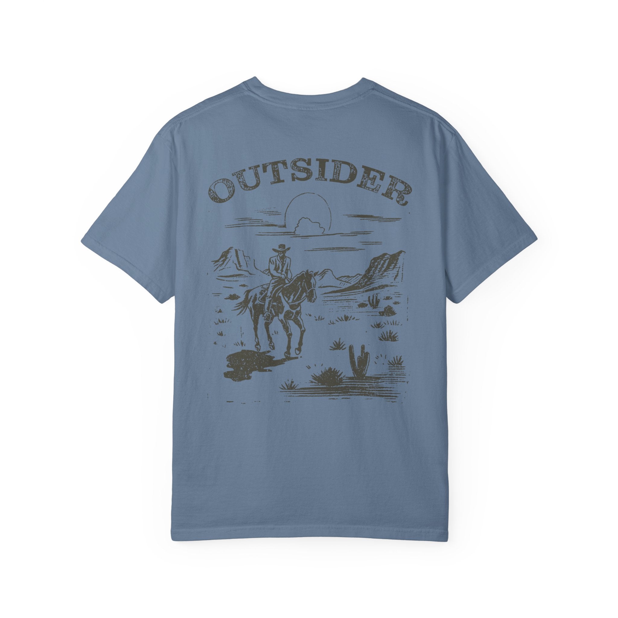 Outsider Cowboy T-Shirt Blue Jean / S Western shirt