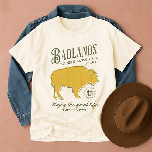 Badlands T-Shirt Ivory / S Western shirt
