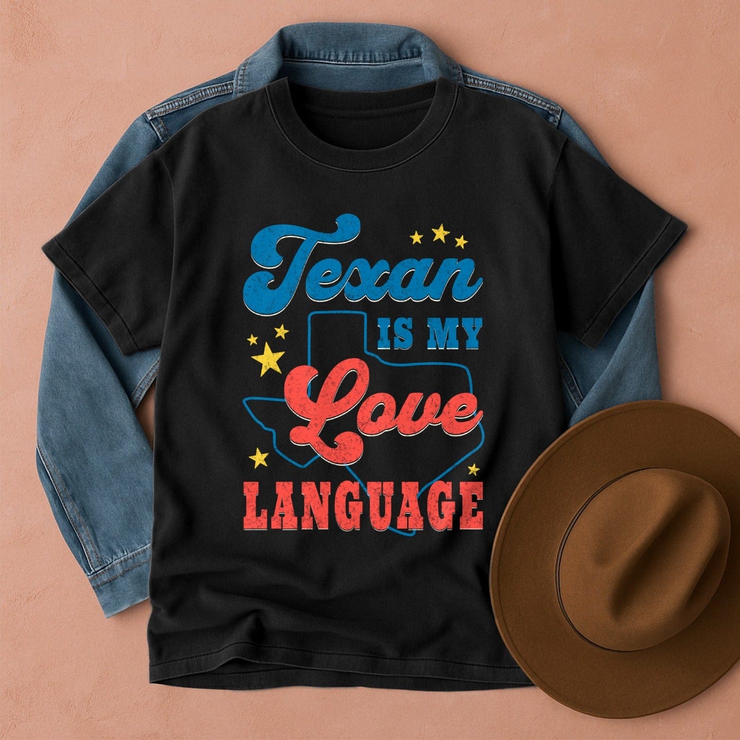 Texan is My Love Language T-Shirt Black / S Western shirt