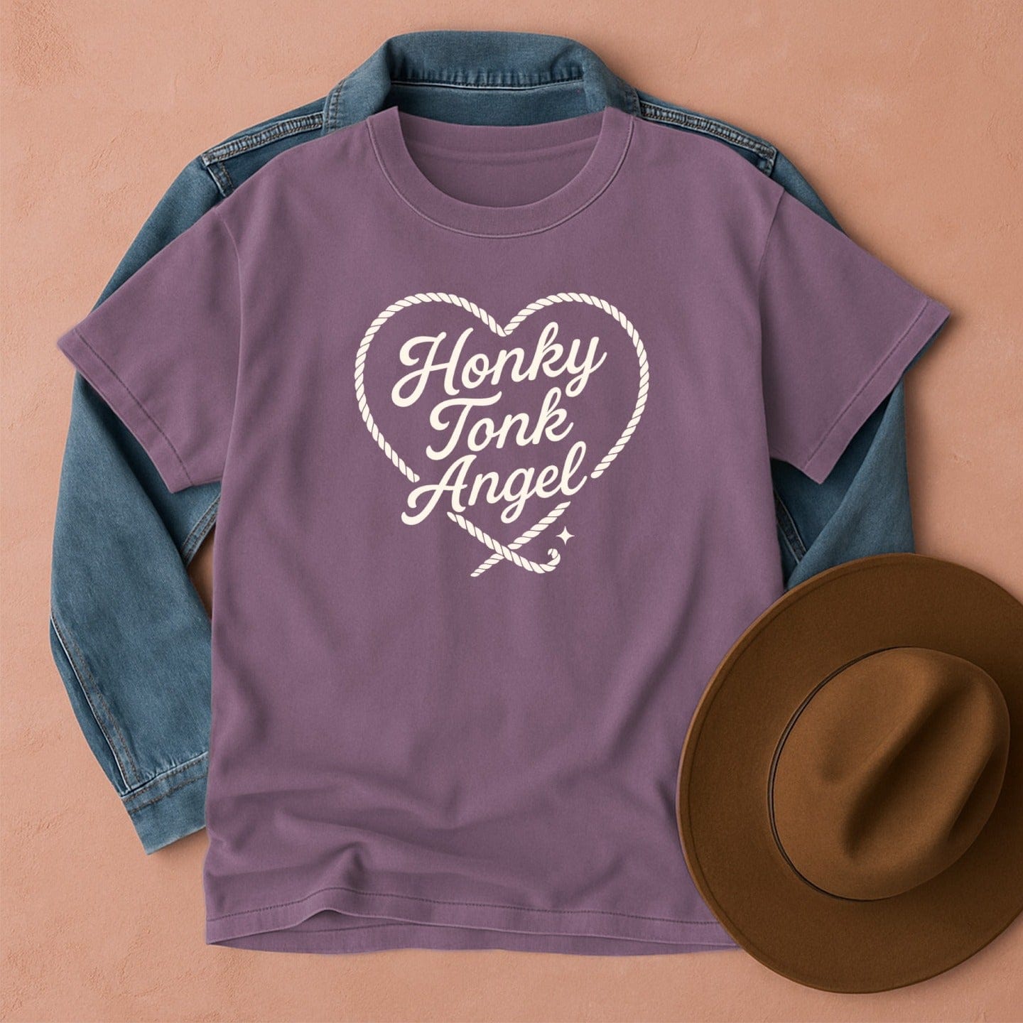 Honky Tonk Angel T-Shirt Berry / S Western shirt