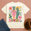 Howdy Boho Western T-shirt Ivory / S Western shirt