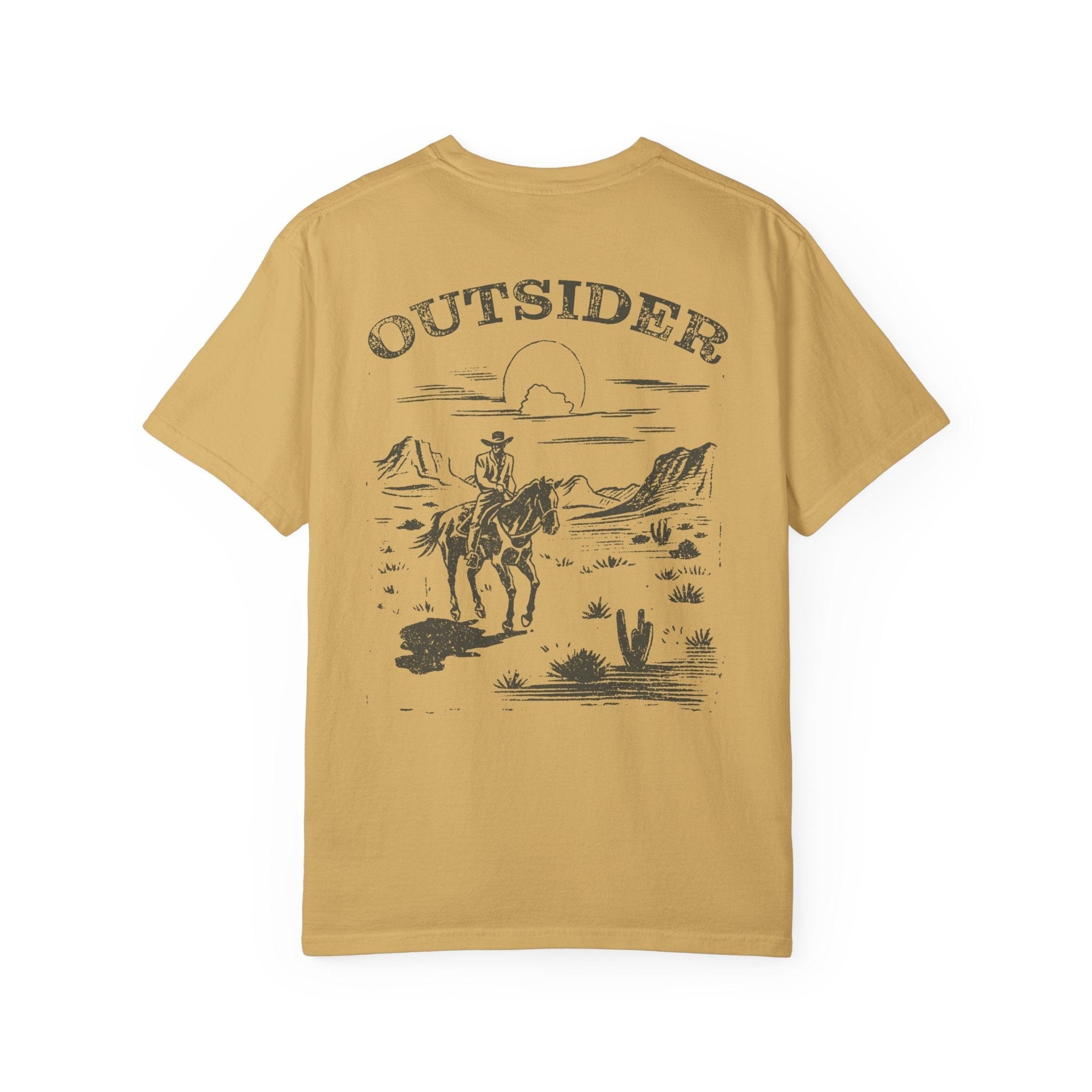 Outsider Cowboy T-Shirt Mustard / S Western shirt