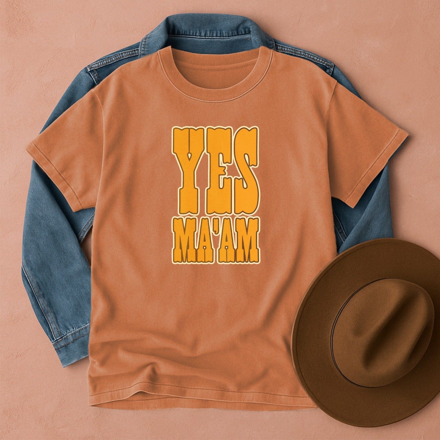 Yes Ma'am Western T-Shirt Yam / S Western shirt