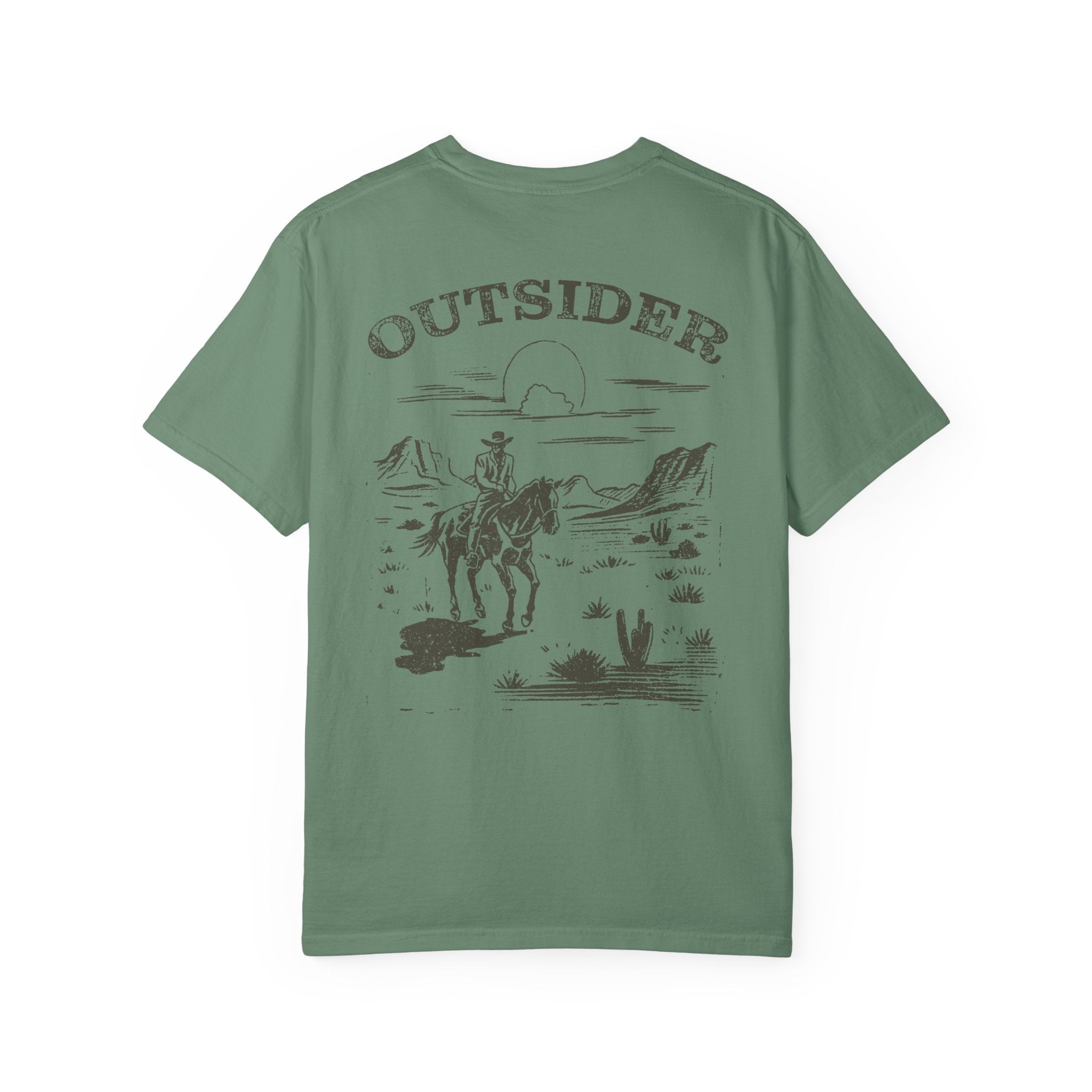 Outsider Cowboy T-Shirt Light Green / S Western shirt
