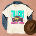 Trucks Make Me Happy T-Shirt Ivory / S Western shirt