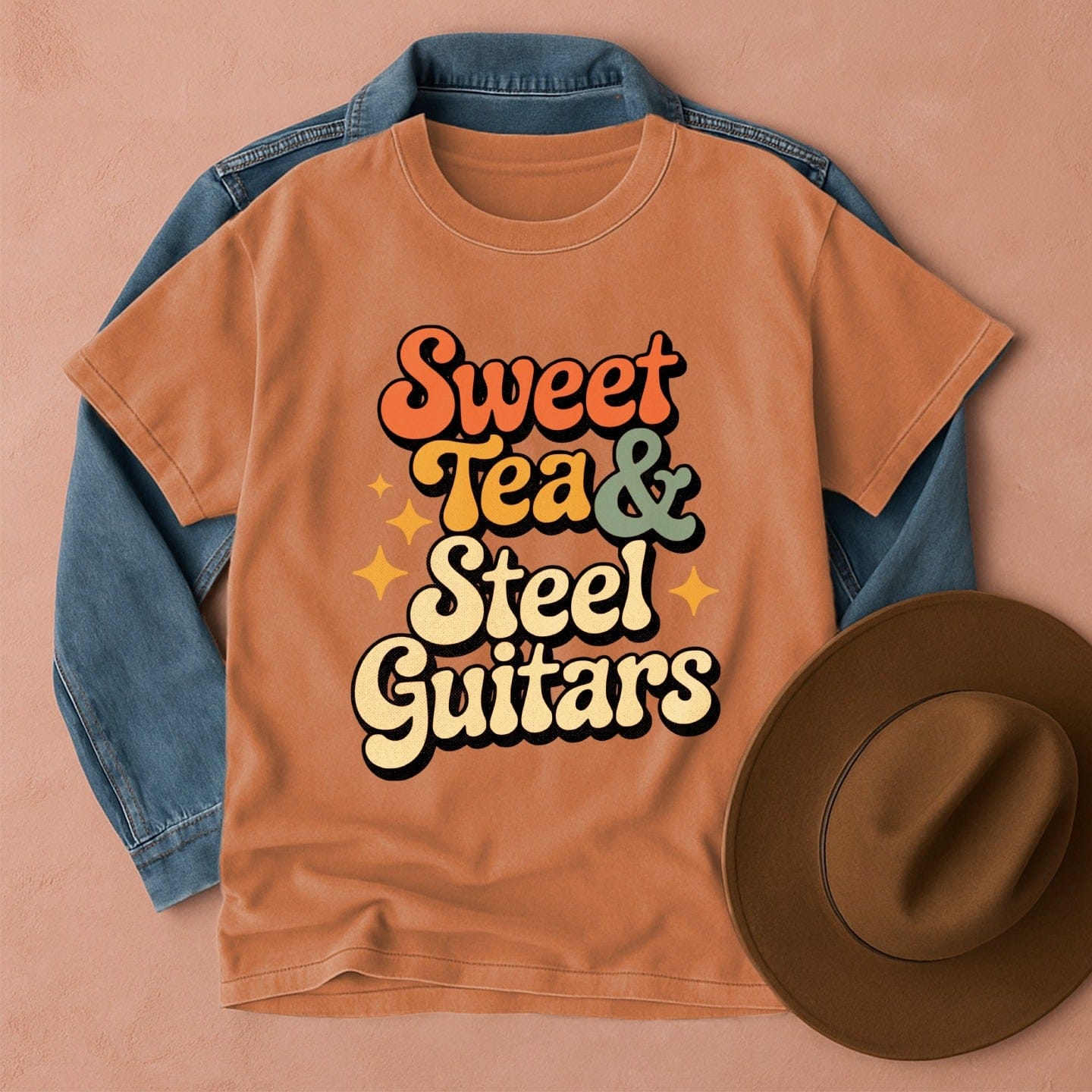 Sweet Tea & Steel Guitars T-Shirt Yam / S Western shirt