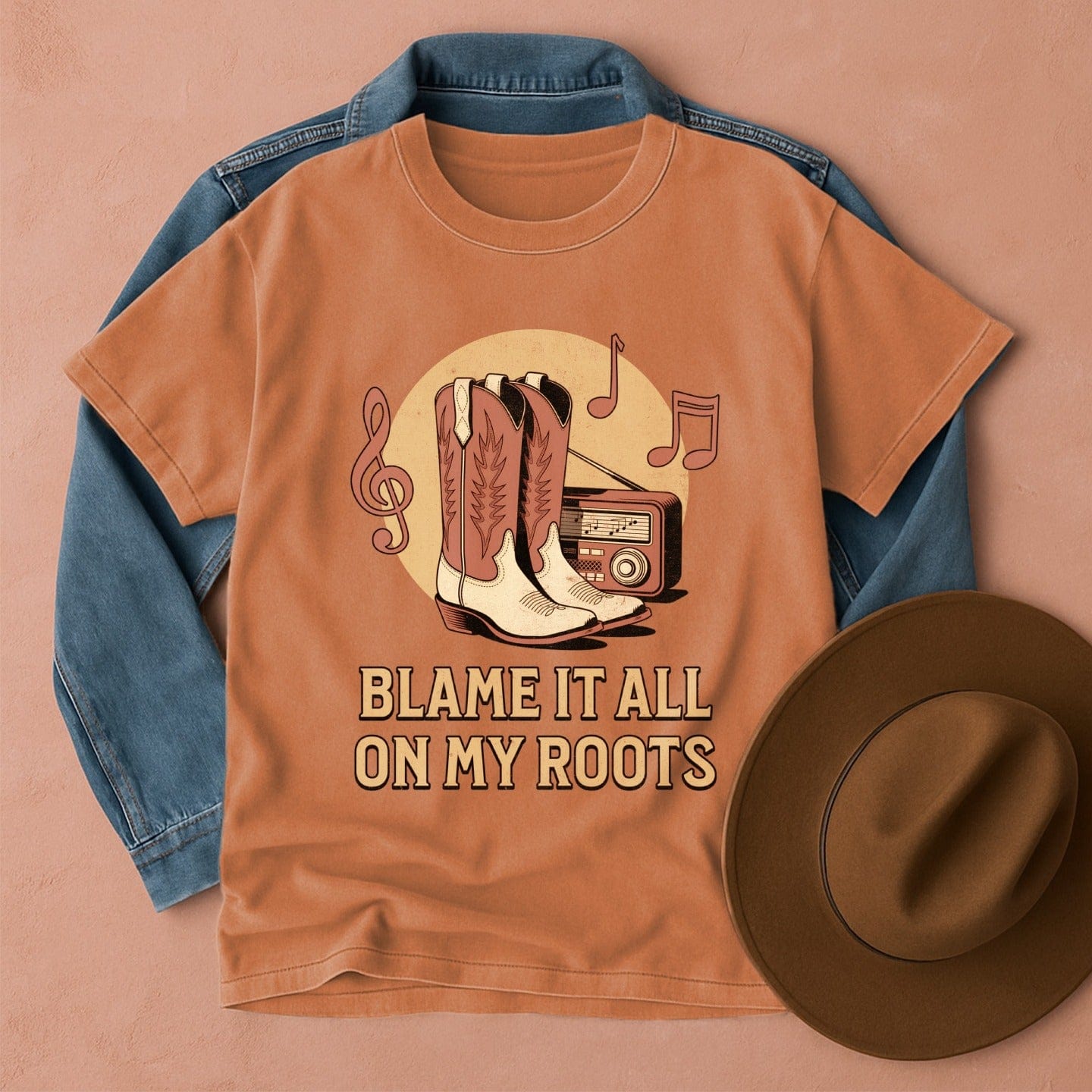 Blame it All on My Roots Western T-Shirt Yam / S Western shirt