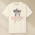 Meowdy Y'all Cowboy Cat T-shirt Ivory / S Western shirt