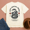 Anti-Social Moms Introverted T-Shirt Ivory / S Western shirt